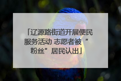 辽源路街道开展便民服务活动 志愿者被“粉丝”居民认出